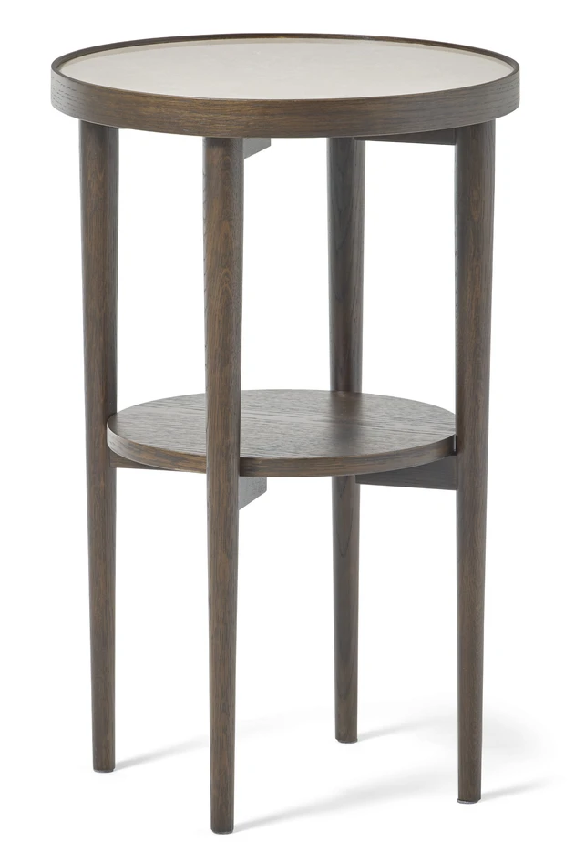 Tuva - Sängbord, Ø 45 H 71 cm - Brun