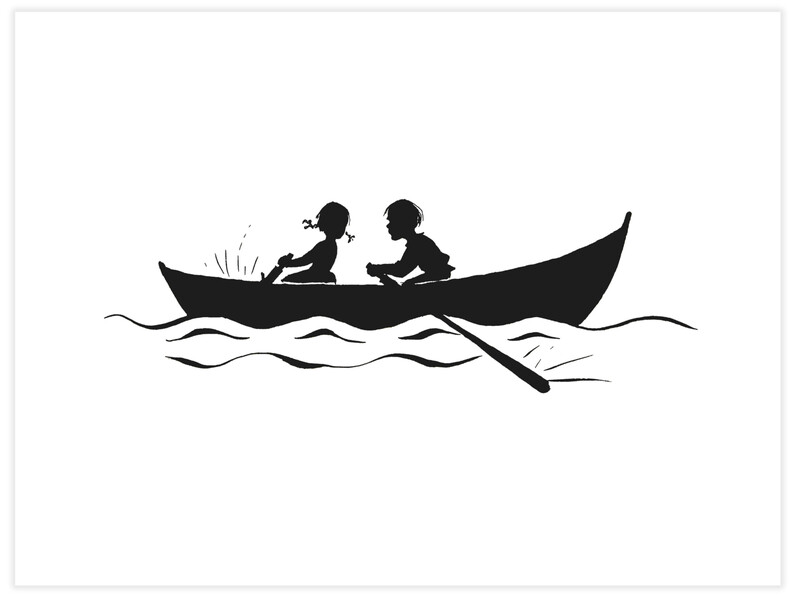 Farbror Blås nya båt - Petter och Lotta - Poster