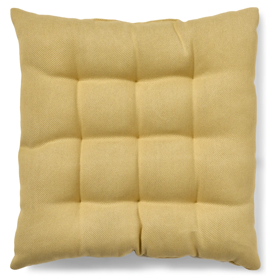 Torekov - Vattenavvisande stolsdyna, 45x45 cm - Gul