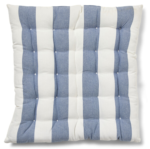 Recycle - Stolsdyna, 40x40 cm - Blå