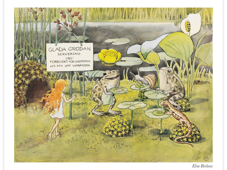 Glada grodan som bodde vid tjärnen - Poster