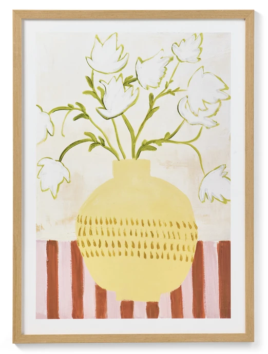 Yellow vase, Tavla, B 52,5 H 72,5 cm