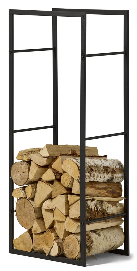 Casey - Vedställ, 40x75,5x100 cm - Svart