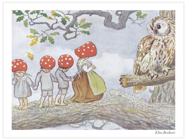 Hos ugglemor i eken - Poster