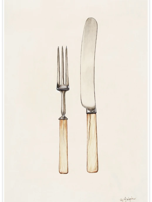 Knife and Fork, Poster