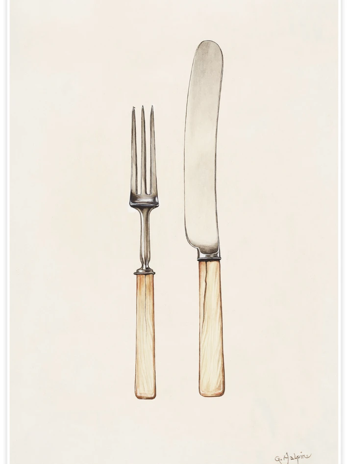Knife and Fork - Poster