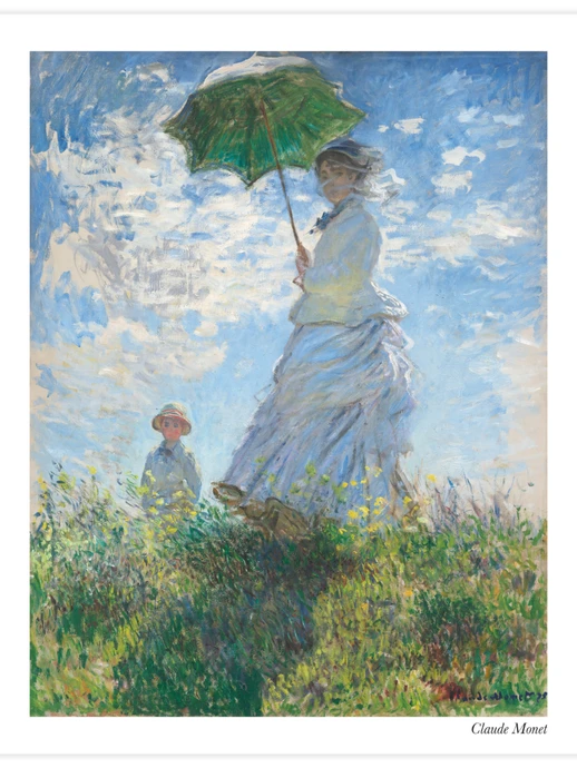 Madame Monet and Her Son, Poster