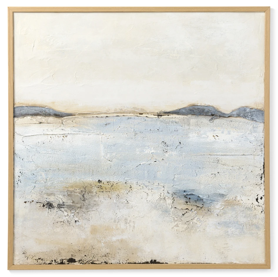 Trace of nature - Canvastavla, B 101 H 101 cm - Beige