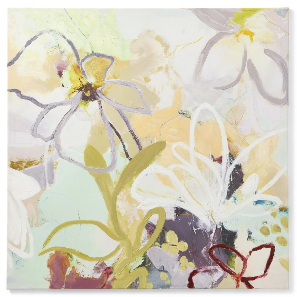 Last days of summer - Canvastavla, B 100 H 100 cm - Flerfärgad