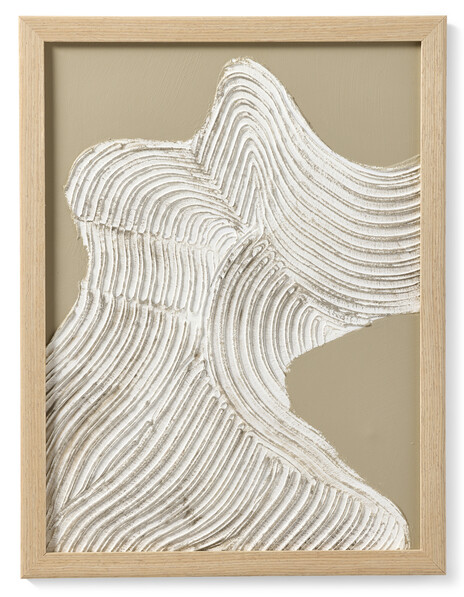 Raw Shape 3 - Canvastavla, B 33 H 43 cm - Beige