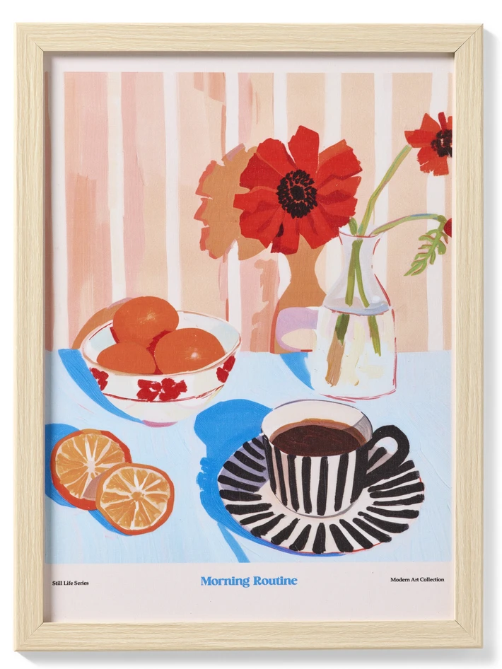 Morning Routine - Tavla, 30x40 cm - Flerfärgad