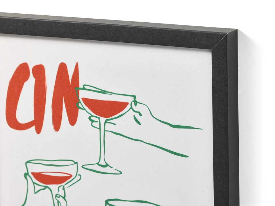 Cheers - Tavla, 30x40 cm - Flerfärgad