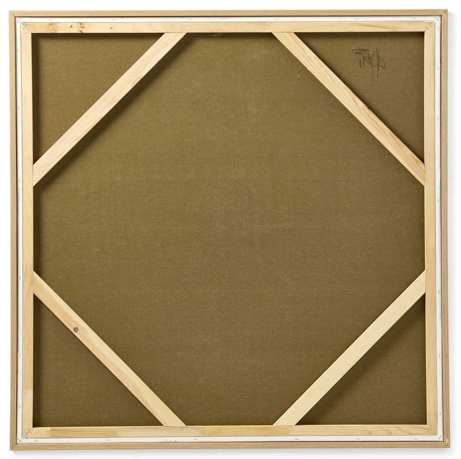 Trace of nature - Canvastavla, B 101 H 101 cm - Beige