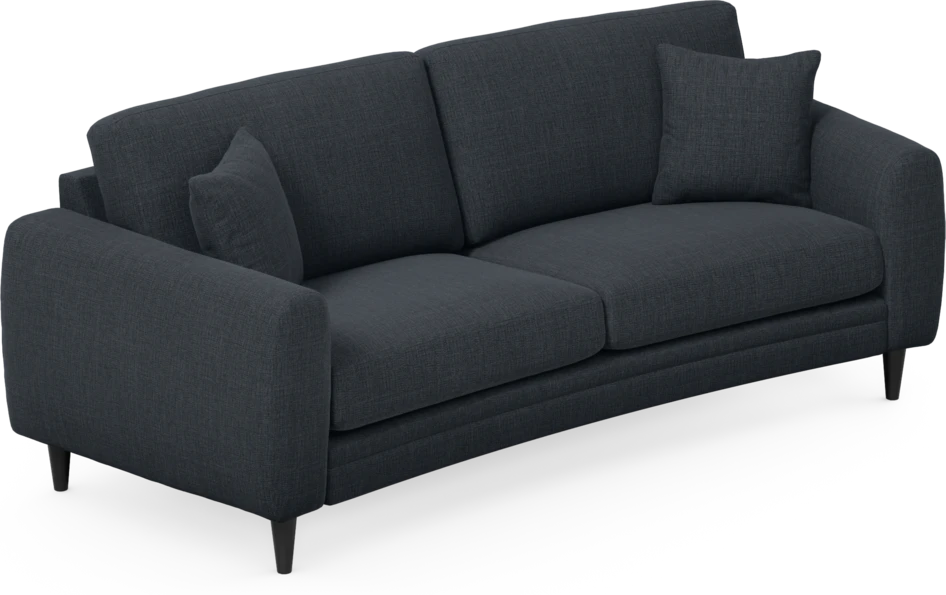 Eden - 2,5-sits soffa svängd - Blå
