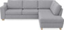 Friday - 2,5-sits soffa med divan höger - Grå