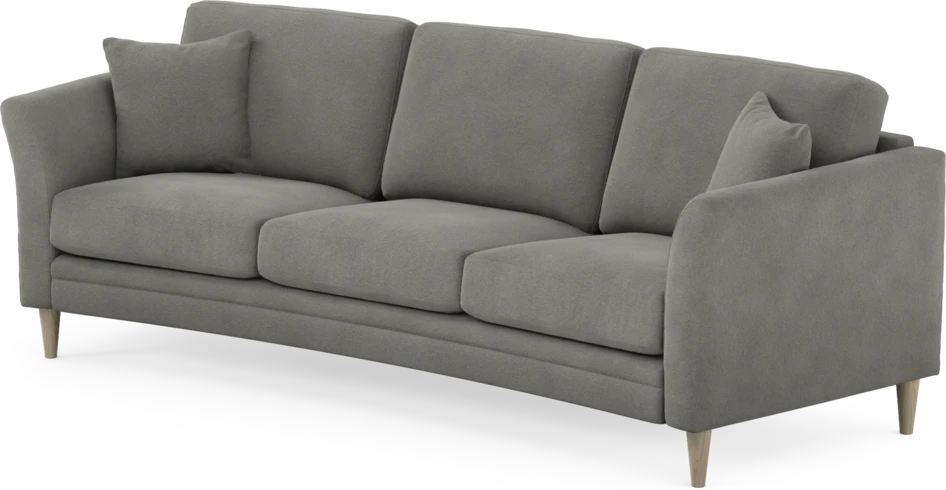 Eden - 3-sits soffa svängd - Grå