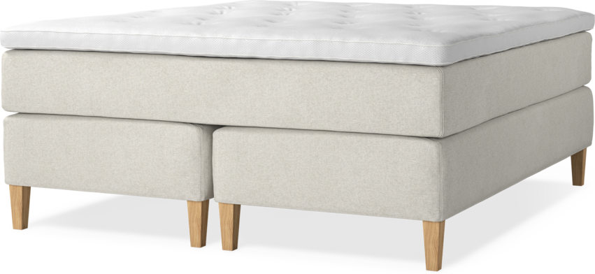 Delux Dream - Kontinentalsäng, dubbelsäng med bäddmadrass - Beige