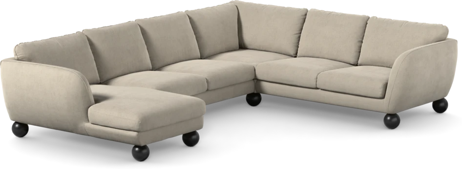 Madison Lux - Hörnsoffa med schäslong vänster - Beige