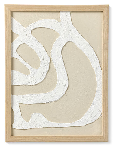 Raw Organic - Canvastavla, B 33 H 34 cm - Beige