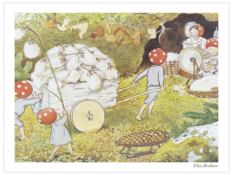 Stora lass av ängsull - Poster