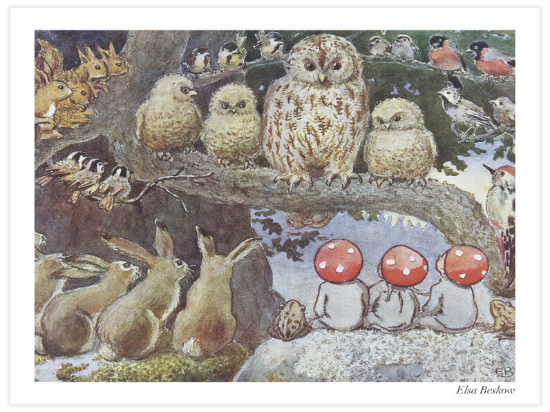 Ugglemor lär om skogen - Poster