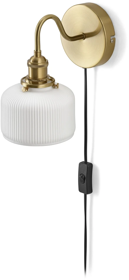 Majlis - Vägglampa L21 B13 H22 cm - Vit