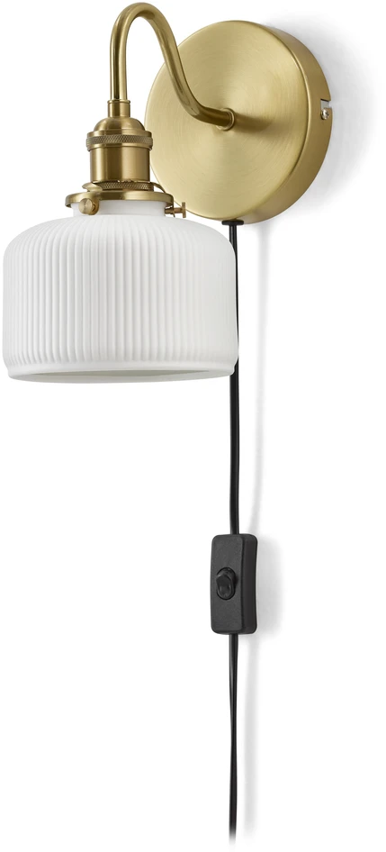 Majlis - Vägglampa L21 B13 H22 cm - Vit