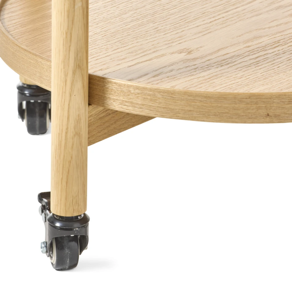 Tuva - Sidobord, Ø 49 H 60 cm - Beige