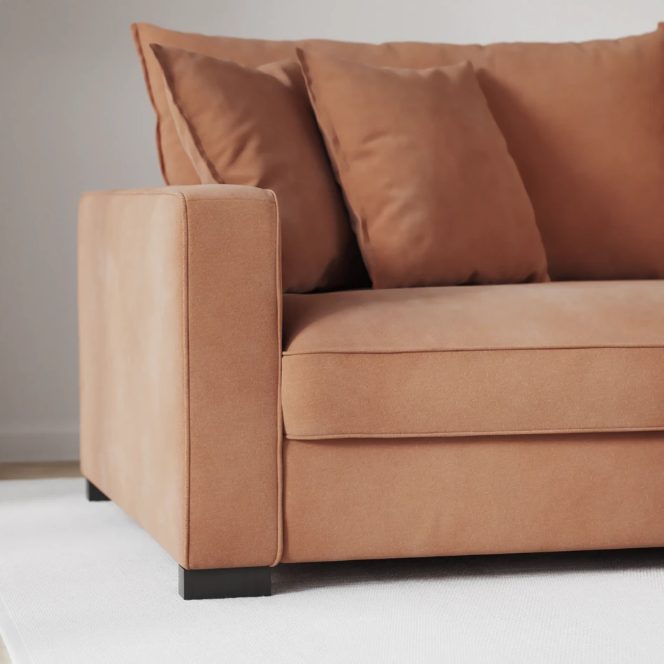 Rossi - 4-sits soffa - Orange