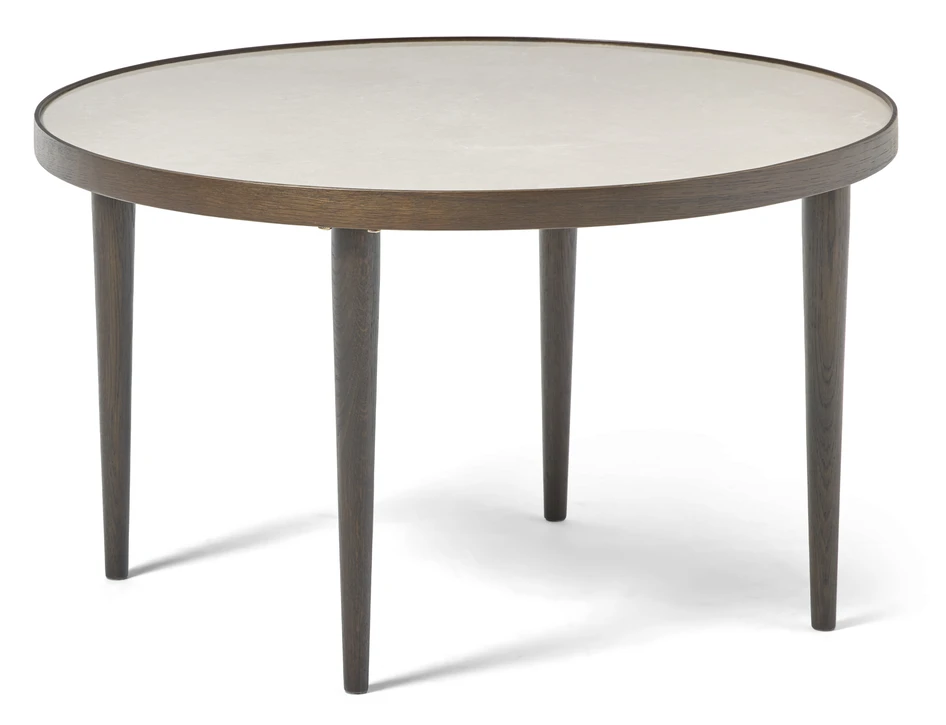 Tuva - Soffbord, Ø 80, H 47 cm - Brun