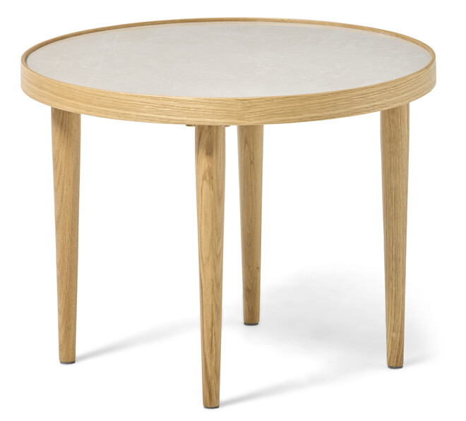 Tuva - Soffbord, Ø 55 H 42 cm - Beige