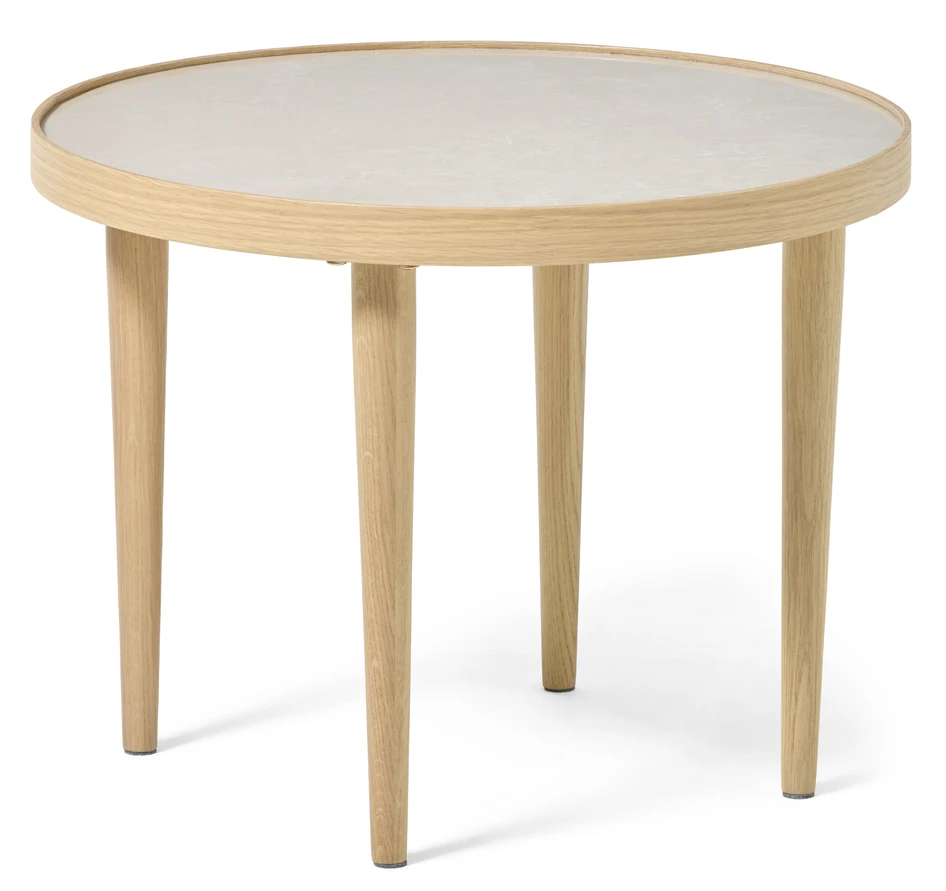 Tuva - Soffbord, Ø 55 H 42 cm - Vit