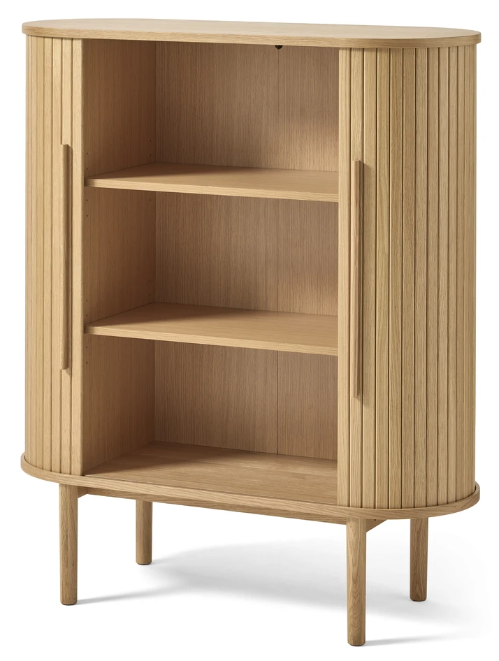 Judit - Skåp 2 jalusidörrar, 100x40x118 cm - Beige