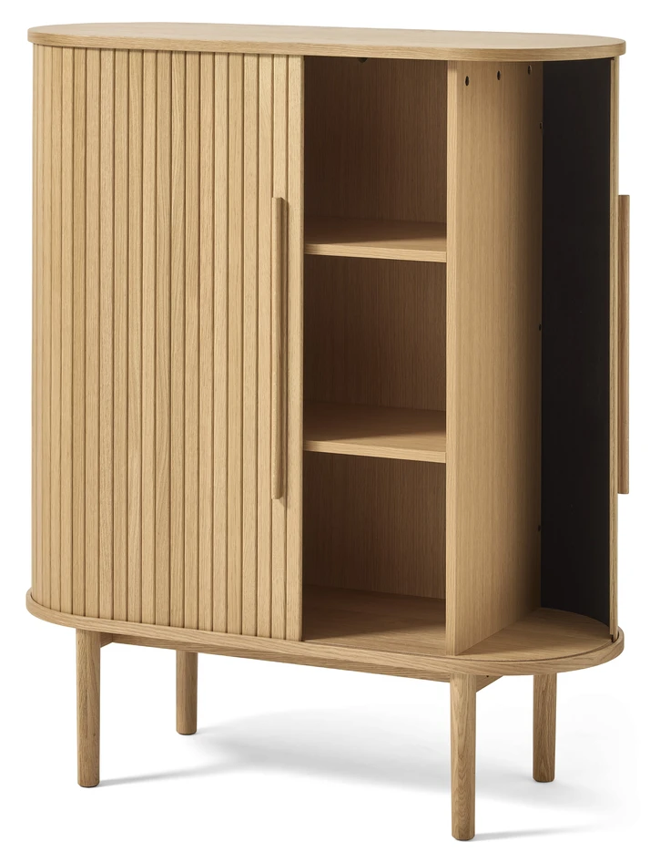 Judit - Skåp 2 jalusidörrar, 100x40x118 cm - Beige
