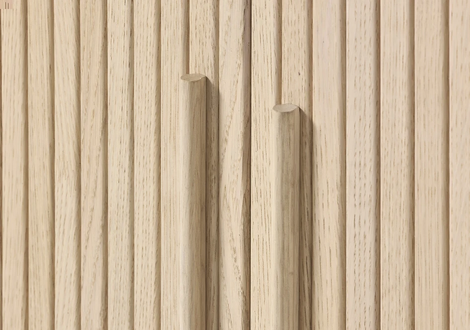 Judit - Skåp 2 jalusidörrar, 100x40x118 cm - Vit