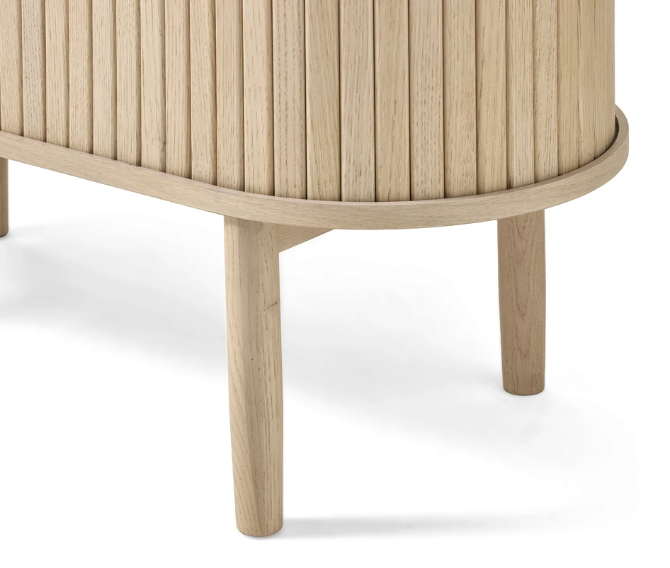 Judit - Skåp 2 jalusidörrar, 100x40x118 cm - Vit