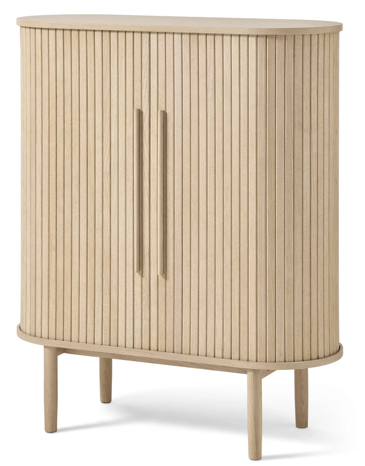 Judit - Skåp 2 jalusidörrar, 100x40x118 cm - Vit