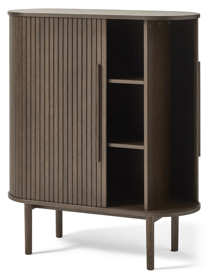 Judit - Skåp 2 jalusidörrar, 100x40x118 cm - Brun