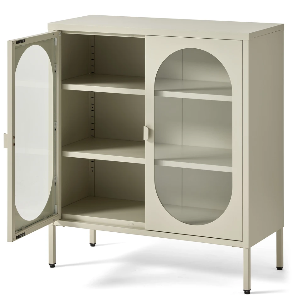 Arcolo - Skåp 2 dörrar, 80x35x90 cm - Beige