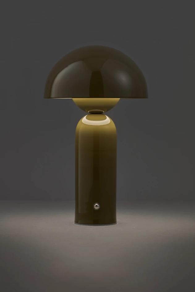 Amos - Portabel bordslampa H25 Ø15 cm - Grön