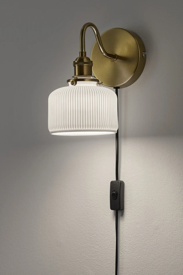 Majlis - Vägglampa L21 B13 H22 cm - Vit