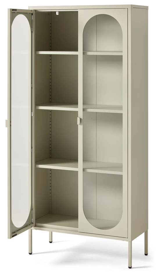 Arcolo - Skåp 2 dörrar, 80x35x180 cm - Beige