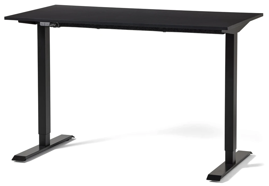 Motivo - Höj- och sänkbart skrivbord, 120x60x70-118 cm - Svart