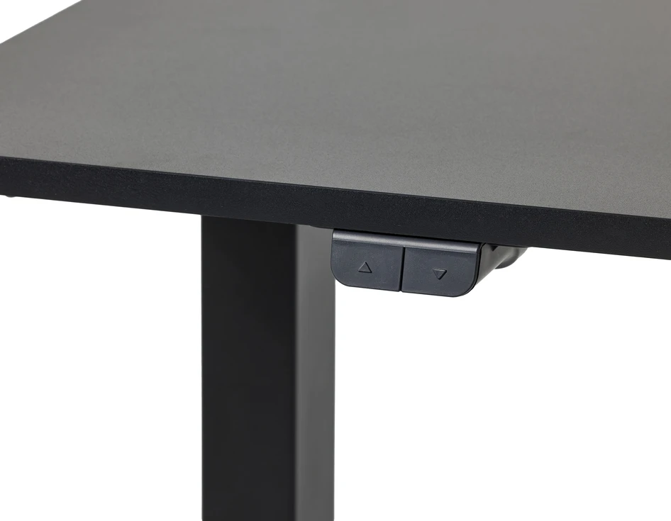 Motivo - Höj- och sänkbart skrivbord, 120x60x70-118 cm - Svart