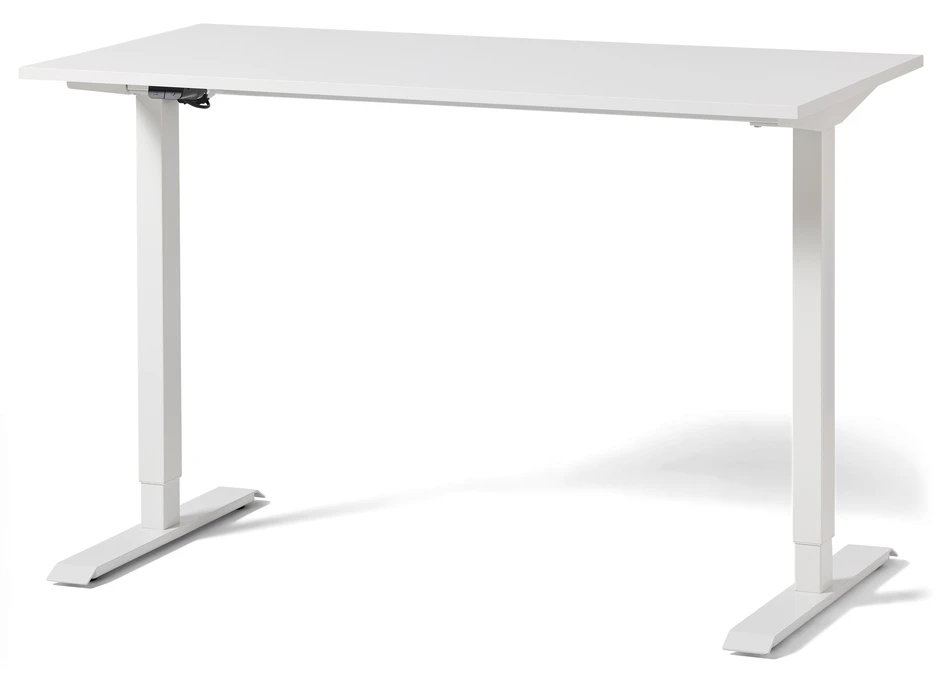 Motivo - Höj- och sänkbart skrivbord, 120x60x70-118 cm - Vit