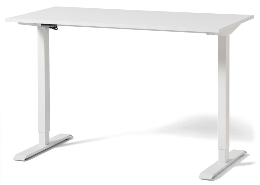 Motivo - Höj- och sänkbart skrivbord, 120x60x70-118 cm - Vit