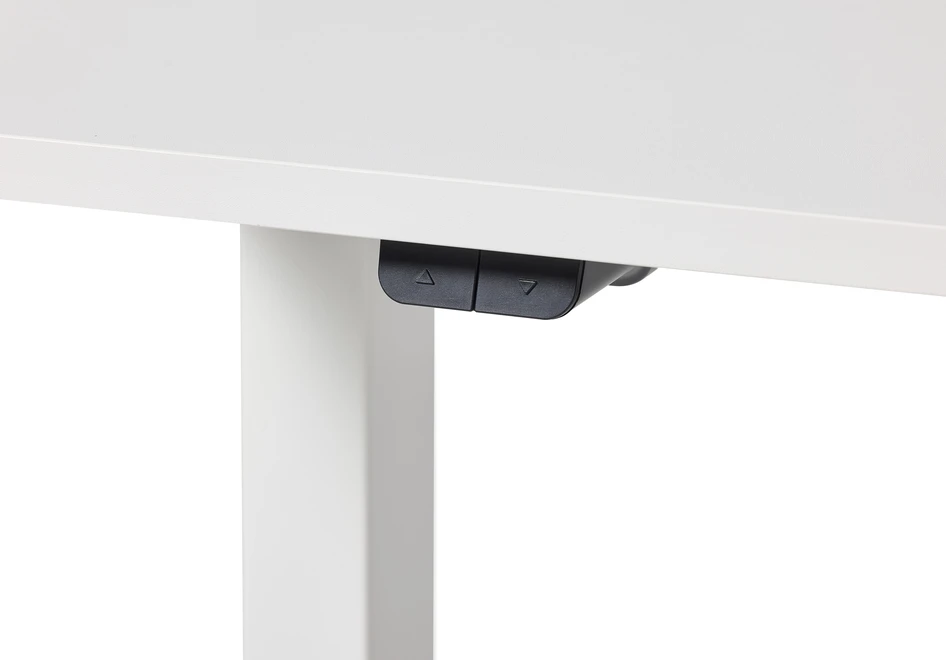 Motivo - Höj- och sänkbart skrivbord, 120x60x70-118 cm - Vit