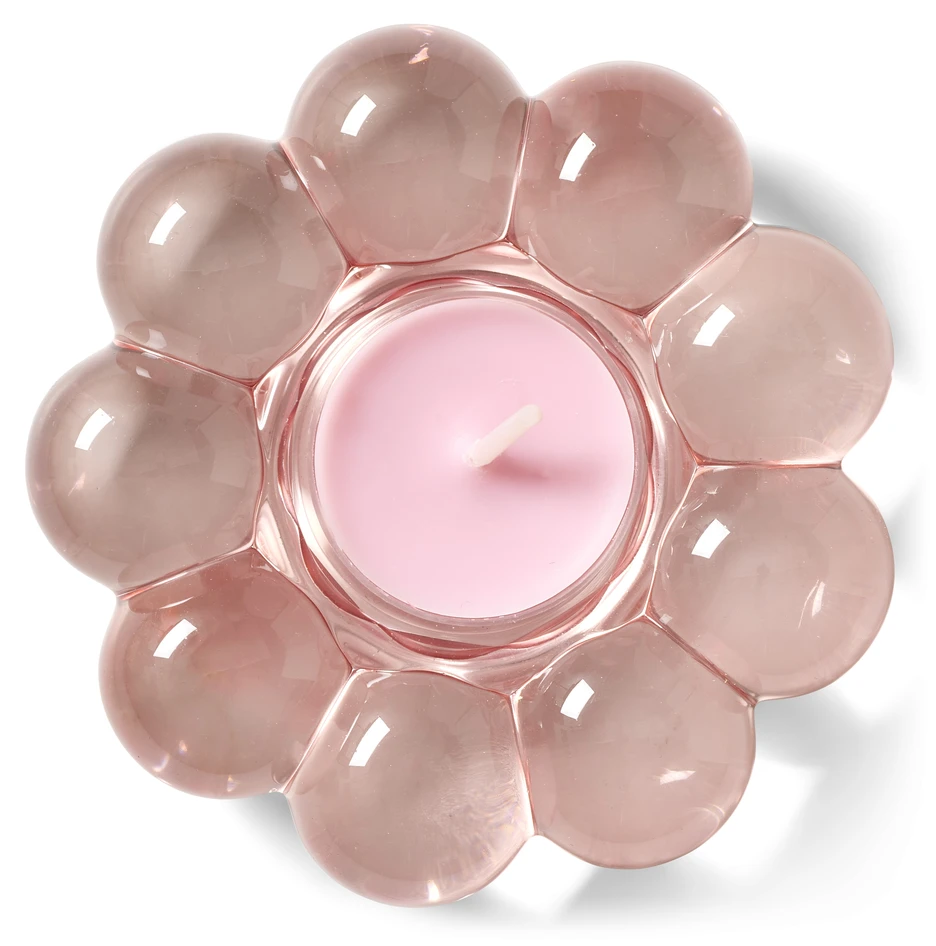 Viva - Ljuslykta, H 2,7 Ø 10 cm - Rosa