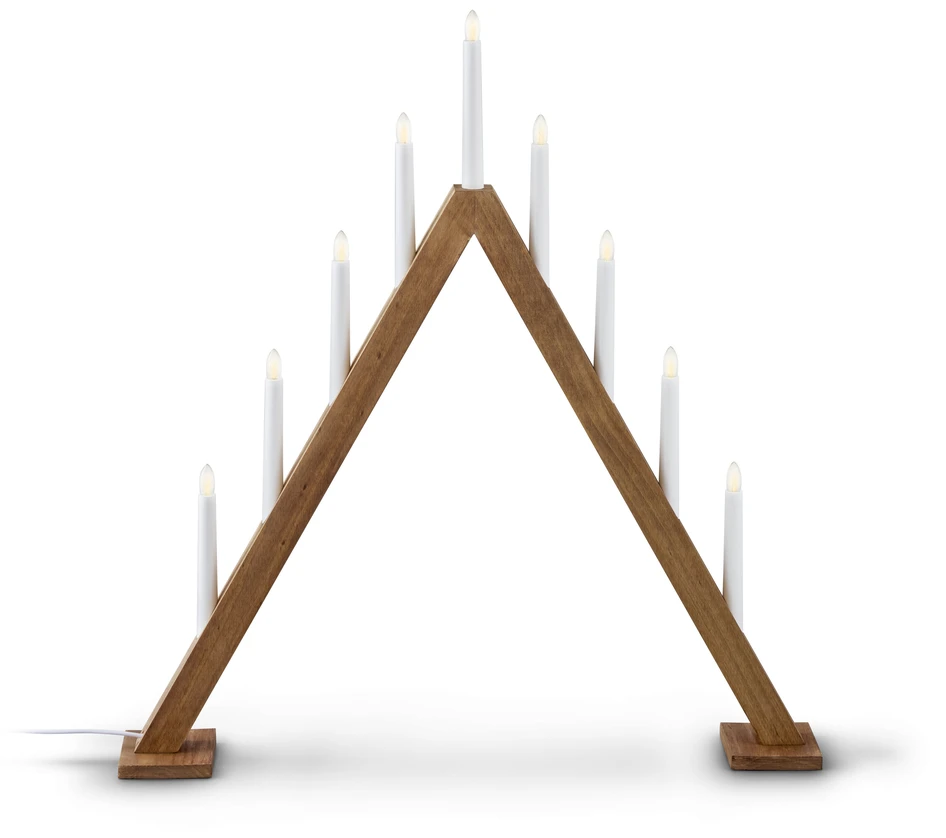 Miro - Adventsljusstake, 60x64x5,5 cm - Brun