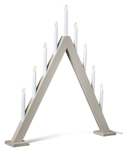 Miro - Adventsljusstake, 60x64x5,5 cm - Beige